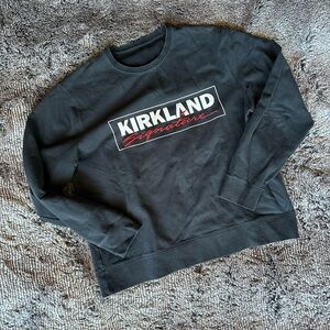 Kirkland Signature Black Crewneck Sweater Classic Design